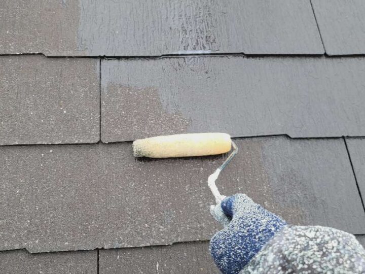 【下塗り】　屋根