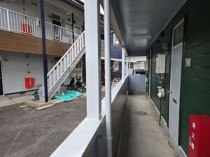 福岡市城南区　H様邸　アパート付帯部塗装工事②