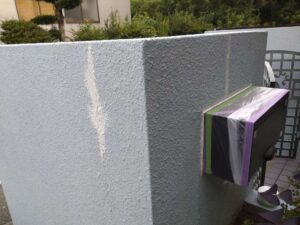 糸島市　M様邸　外壁下地処理作業