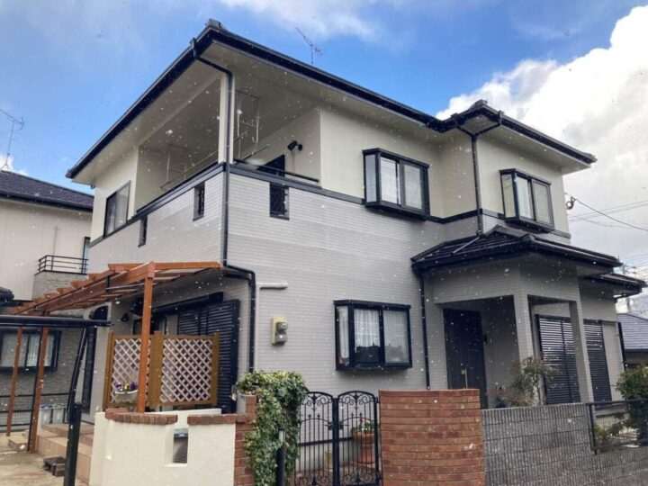 福岡市南区　K様邸　外壁・軒天塗装工事