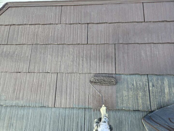 【屋根】中塗り